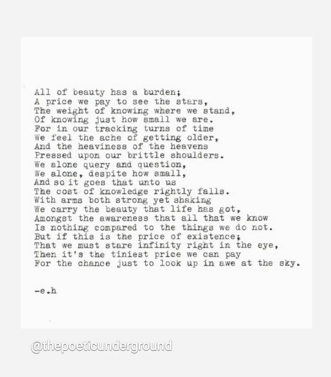 Aimee Hanson (@draimeelee) on Twitter photo "We alone query and question,
We alone, despite how small,
And so it goes that unto us
The cost of knowledge rightly falls"
Just putting this here for a Friday - a reminder that the beauty we see through the lens of science is worth the toll of it all. Poem by my sister. "We alone query and question,
We alone, despite how small,
And so it goes that unto us
The cost of knowledge rightly falls"
Just putting this here for a Friday - a reminder that the beauty we see through the lens of science is worth the toll of it all. Poem by my sister.