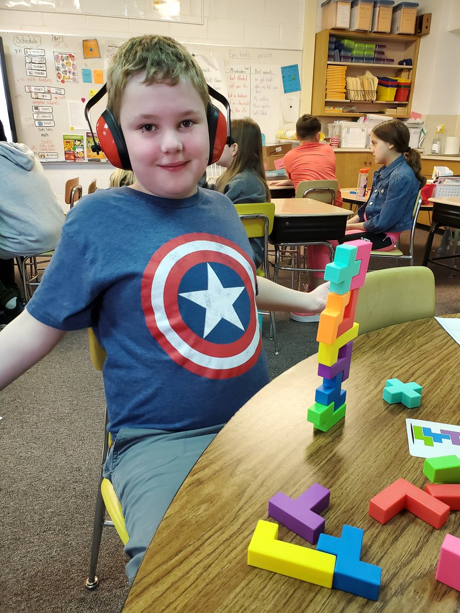 A lot of collaboration, communication, coordination, and concentration happening in today's media lesson. They loved learning how to play buildzi! #hawthornetigers