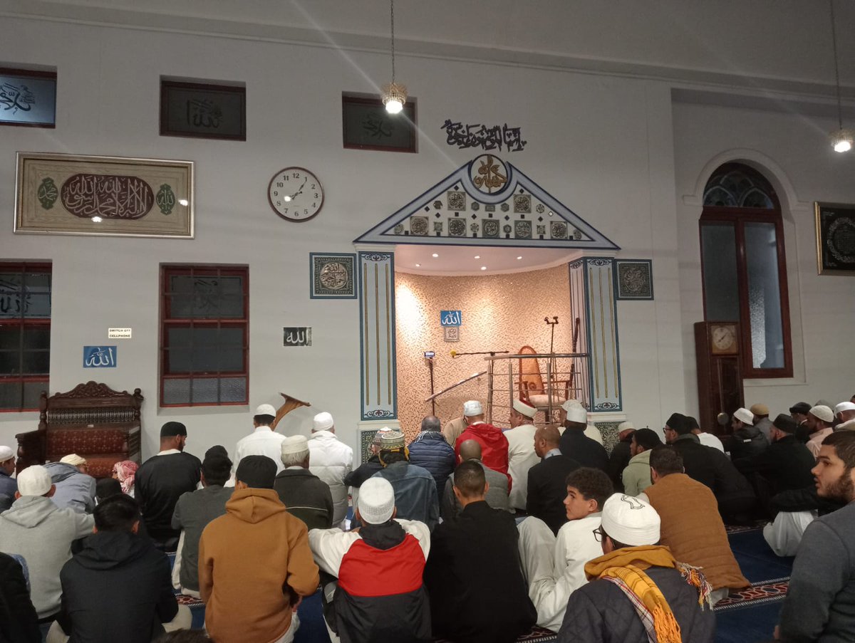 GuneyAfrikaDIB's tweet photo. Imam Mustafa Taş,who was appointed by the Presidency of Religious Affairs of Türkiye- Diyanet in Cape Town during Ramadan,was the guest of Salt River Mosque today. He touched hearts with the recitation of the Qur'an.Shukran Salt River Mosque.
@DIBAliErbas
@awqafsa 
@turksayinfo https://t.co/wZImJqqhly