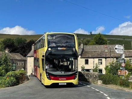 We're doubling-up this year on DalesBuses from Leeds to Grassington, Kettlewell, Aysgarth and Hawes, with double deckers running from Leeds at 0920 via Horsforth/Guiseley and 1015 via Headingley/Otley every Sunday &amp; Bank Holiday.    

dalesbus.org/875

All single fares £2.
