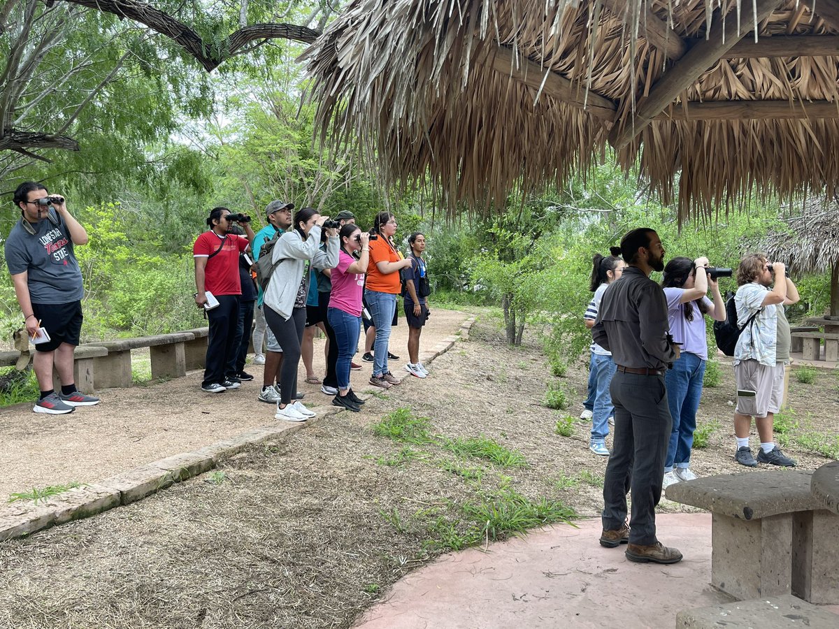 Learning is a Lifetime Journey. Thank you Dr Pruitt for bringing your UTRGV Ornithology Class to our Friday Morning Bird Walk.