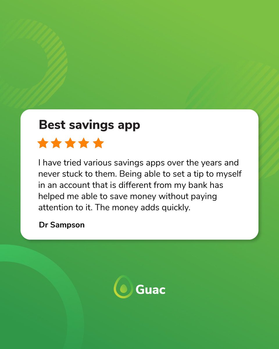 guacappsavings's tweet photo. Hearing how Guac has helped you save money is the best reward! 🥑 #savewhileyouspend https://t.co/UsFEF8tbXc