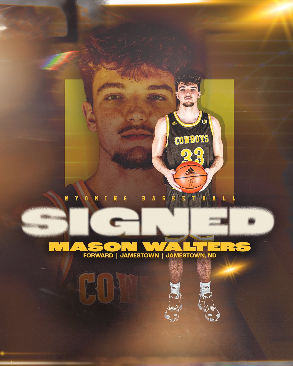 wyo_mbb's tweet photo. “Mason is proven winner. He is a very productive player that has excellent experience and skill” — ✍️ @masonwalters24 
 
🤠🏀 https://t.co/BwmKqaoNBr https://t.co/aoEYEsj6km