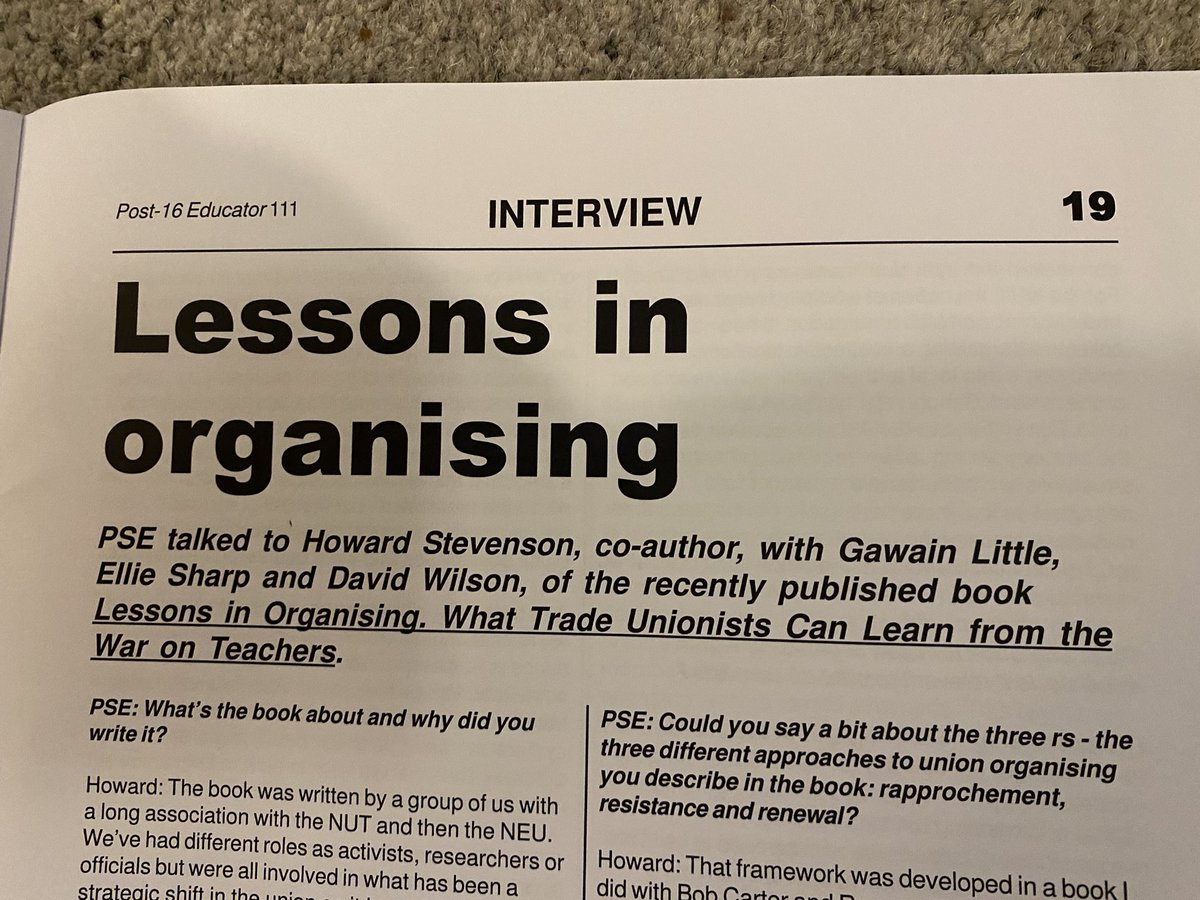 L_Organising's tweet photo. Huge thanks to @Post16Educator for their coverage of #LessonsInOrganising - the war on teachers crosses sectors. School teachers and FE lecturers face so many common issues. https://t.co/l4c0XbH390