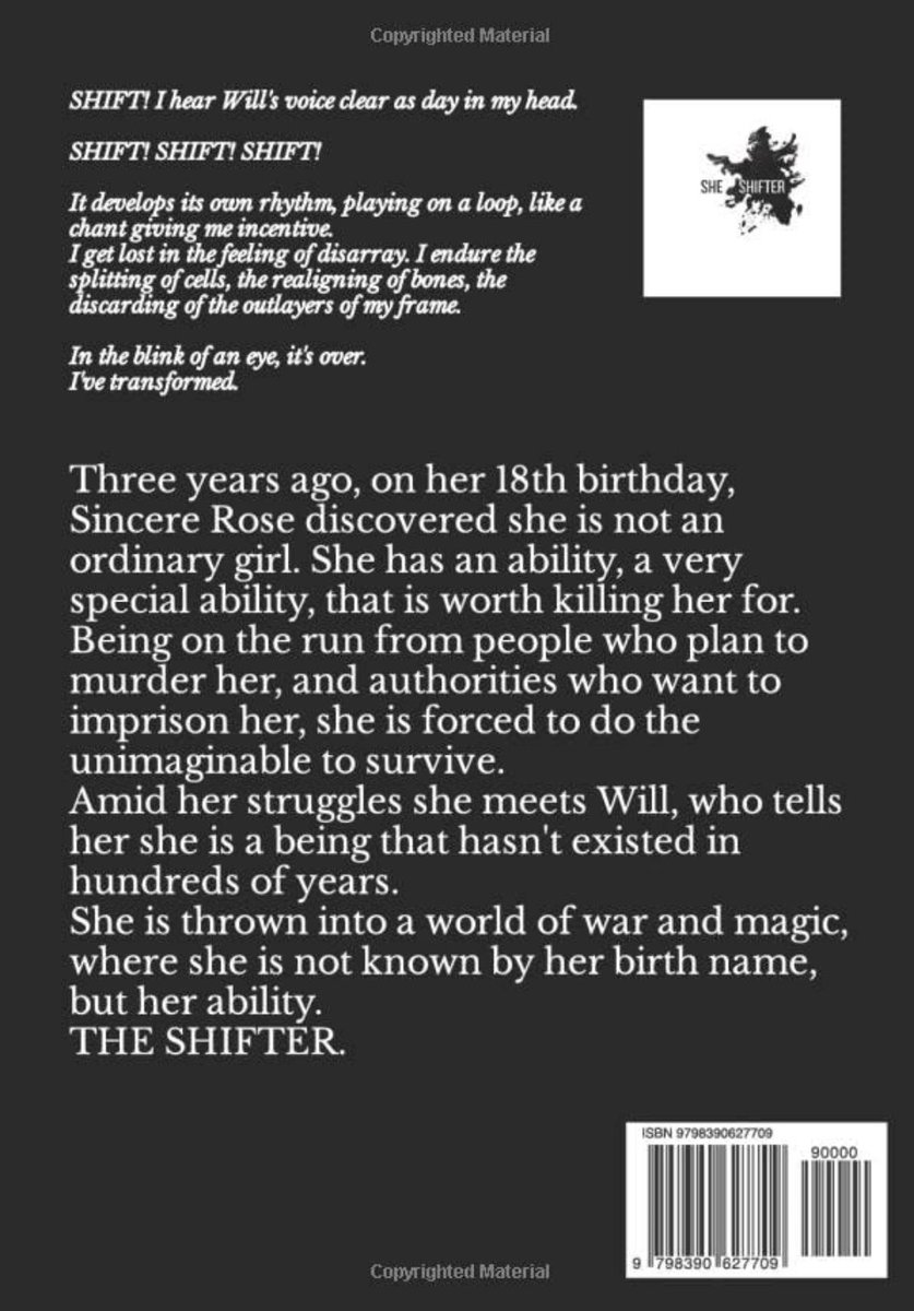 SHE SHIFTER
4.17.23 
#COauthor #selfpublished #Writer  #sheshifter #darkfantasy