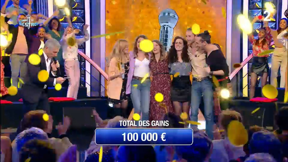 💸 100 000 € remportés par <a href="/Caroleoni_/">Caroline</a>, #Caroline 🥕#Arsène pour <a href="/ARSLA75/">ARSLA</a> dans cette 2e émission du #TournoiDesMaestros 2023 de <a href="/NOPLPoff/">NOPLP Officiel</a> 👍
#NOPLP  <a href="/Nagui/">Nagui</a>