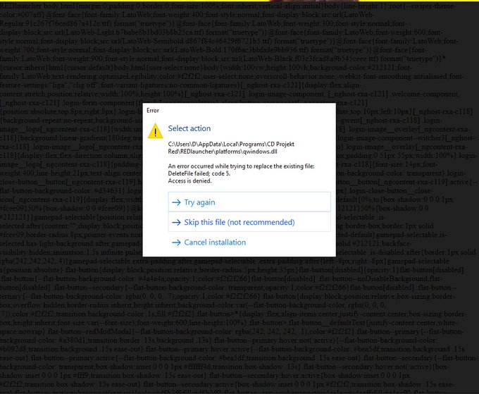 Cyberpunk gave me a v dramatic error screen but now is working fine (?)  TONIGHT ON TWITCH: Vaporwave<a href="/tag/patreonfolk"class="tags"><span>#patreonfolk</span></a>