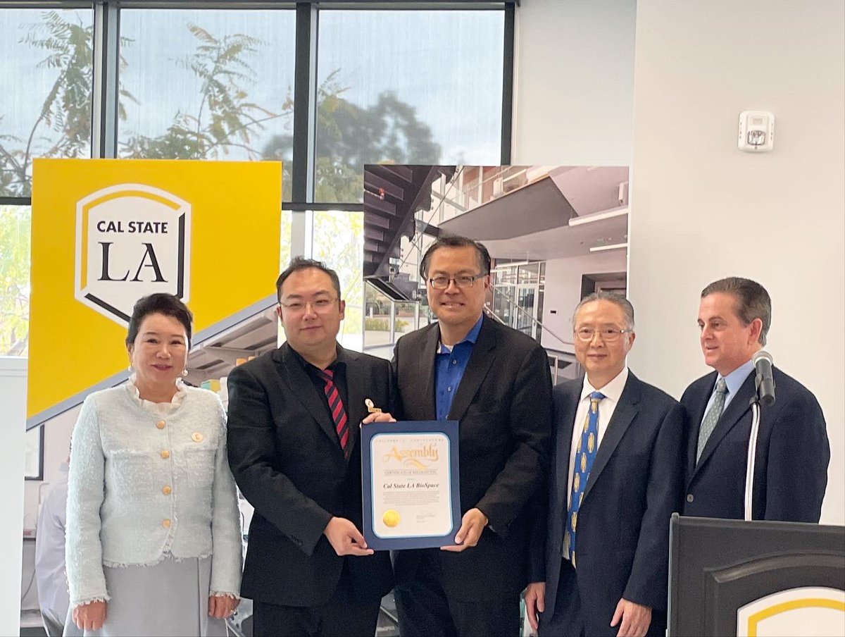 Assemblymember Mike Fong (@asmmikefong) on Twitter photo Congratulations to <a href="/CalStateLA/">Cal State LA</a> on the Grand Opening of the Rongxiang Xu Bioscience Innovation Center! It was wonderful to celebrate this center that will provide entrepreneurs w/ facilities, resources, and training to launch their ventures and bring the innovation to our region! Congratulations to <a href="/CalStateLA/">Cal State LA</a> on the Grand Opening of the Rongxiang Xu Bioscience Innovation Center! It was wonderful to celebrate this center that will provide entrepreneurs w/ facilities, resources, and training to launch their ventures and bring the innovation to our region!