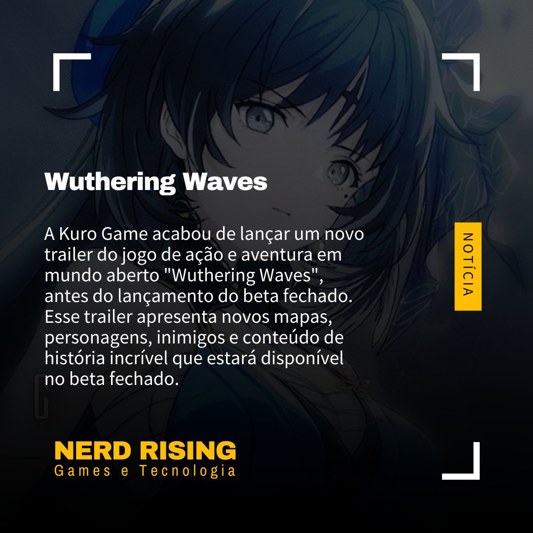 PontoCtrl's tweet photo. Novo trailer de Wuthering Waves é divulgado
Confira: https://t.co/NZZ3zowTy4
#KuroGame #WutheringWaves #BetaFechado #Ação #Aventura #Gamer #PC #iOS #Android https://t.co/yYFNck4oFq