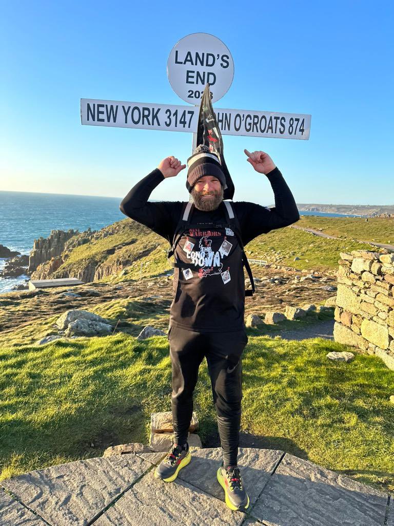 He did it!!

⬇️John O’Groats 🏴󠁧󠁢󠁳󠁣󠁴󠁿
⬇️Leicester 🦊 
⬇️Lands End 🏴󠁧󠁢󠁥󠁮󠁧󠁿 
14 Days 📅 
£12,198.88 raised (so far) 💰 

All to help <a href="/MenphysUK/">Menphys</a> support children and young people with disabilities across #Leicester, @Leicestershire &amp; #Rutland 

Please keep supporting ⬇️
Justgiving.com/TheLongWayDown…