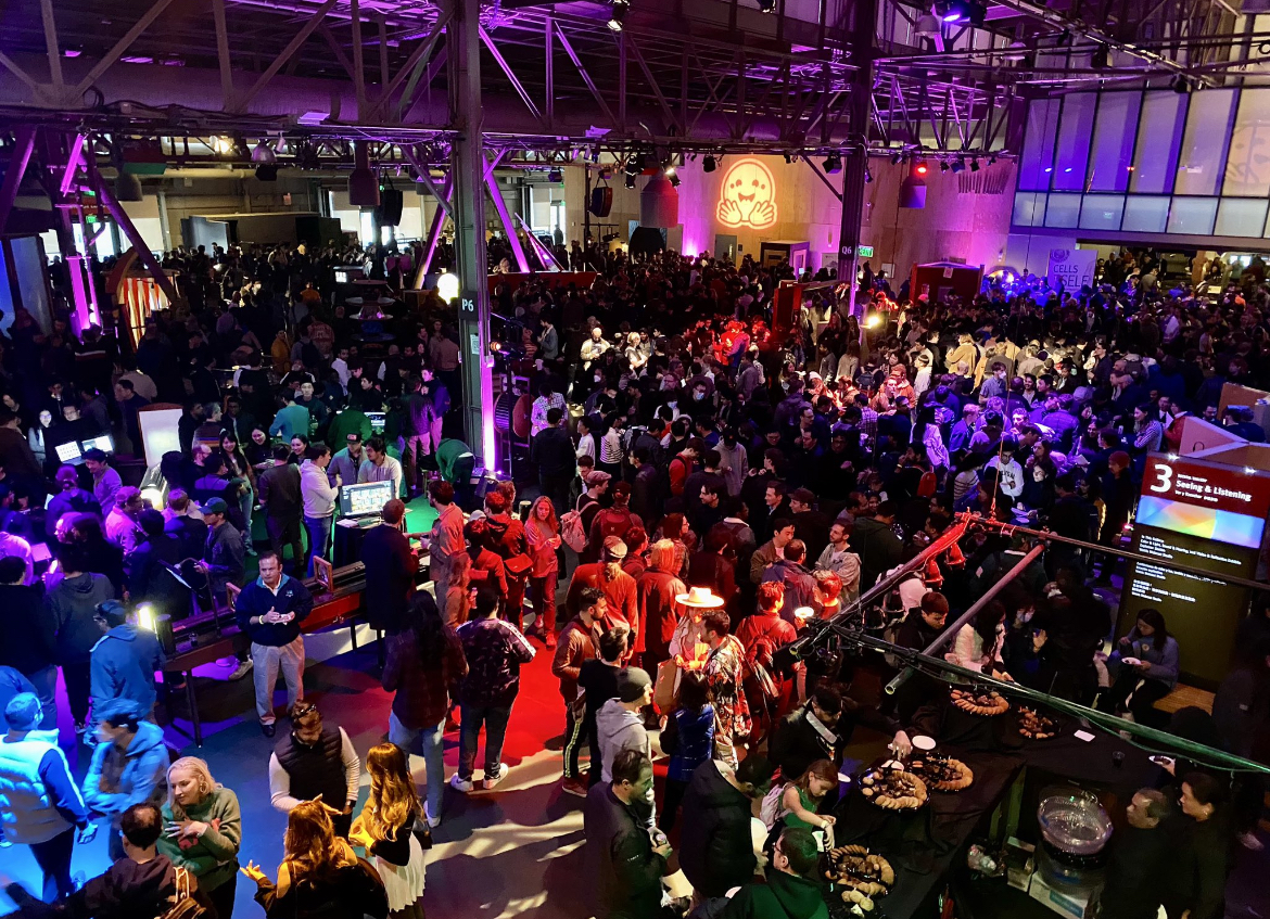 madisenxtaylor's tweet photo. Behind the Scenes of #WoodstockAI: How me and the @huggingface team pulled off the largest-ever AI meetup (5k attendees) and lived to tell the tale! https://t.co/G4cS8XHPfa