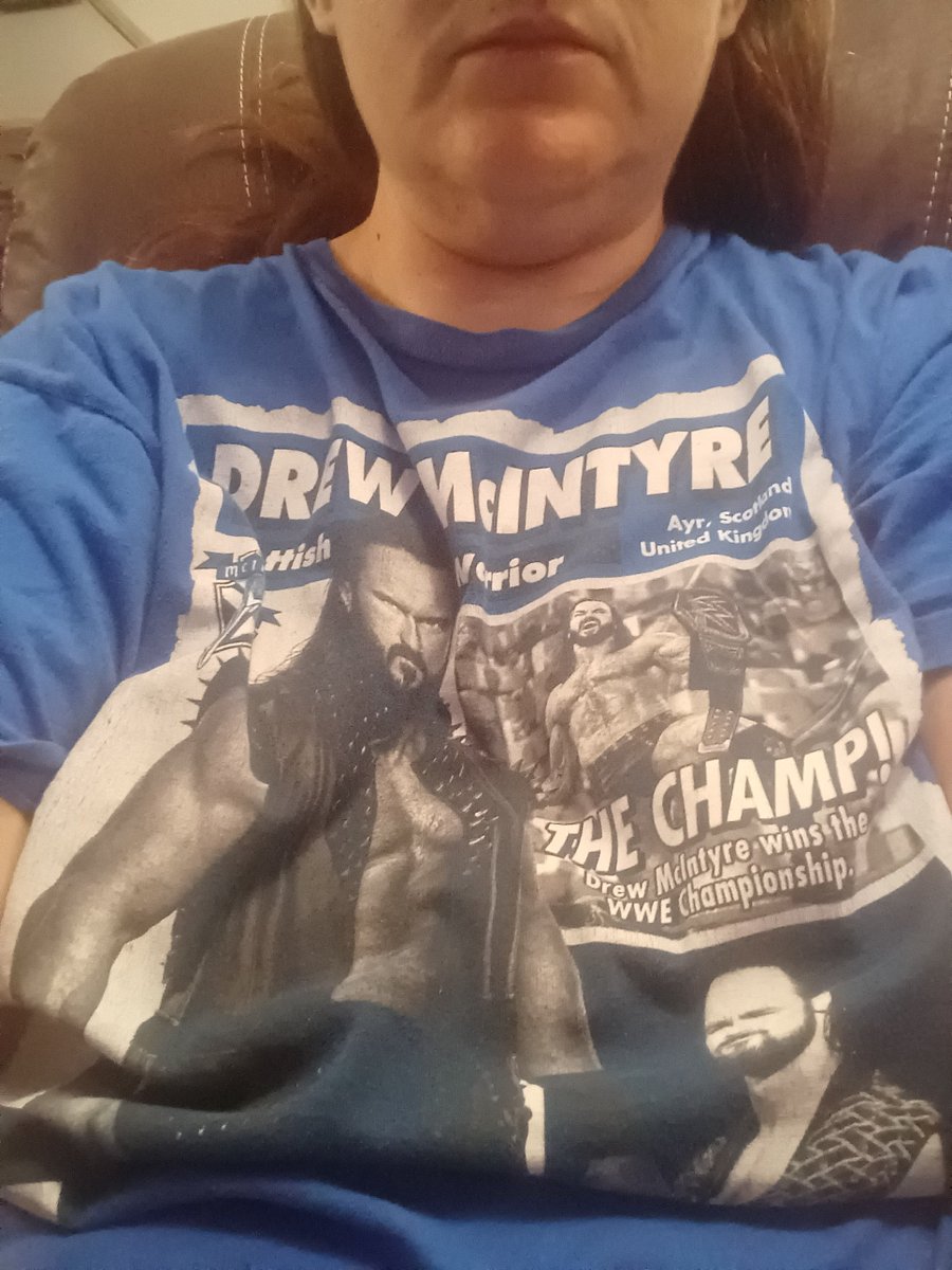 Meghan_Wooden's tweet photo. It's a #drewday yes it is.  We love you @DMcIntyreWWE.  Come back soon! https://t.co/l6ZQysPppu