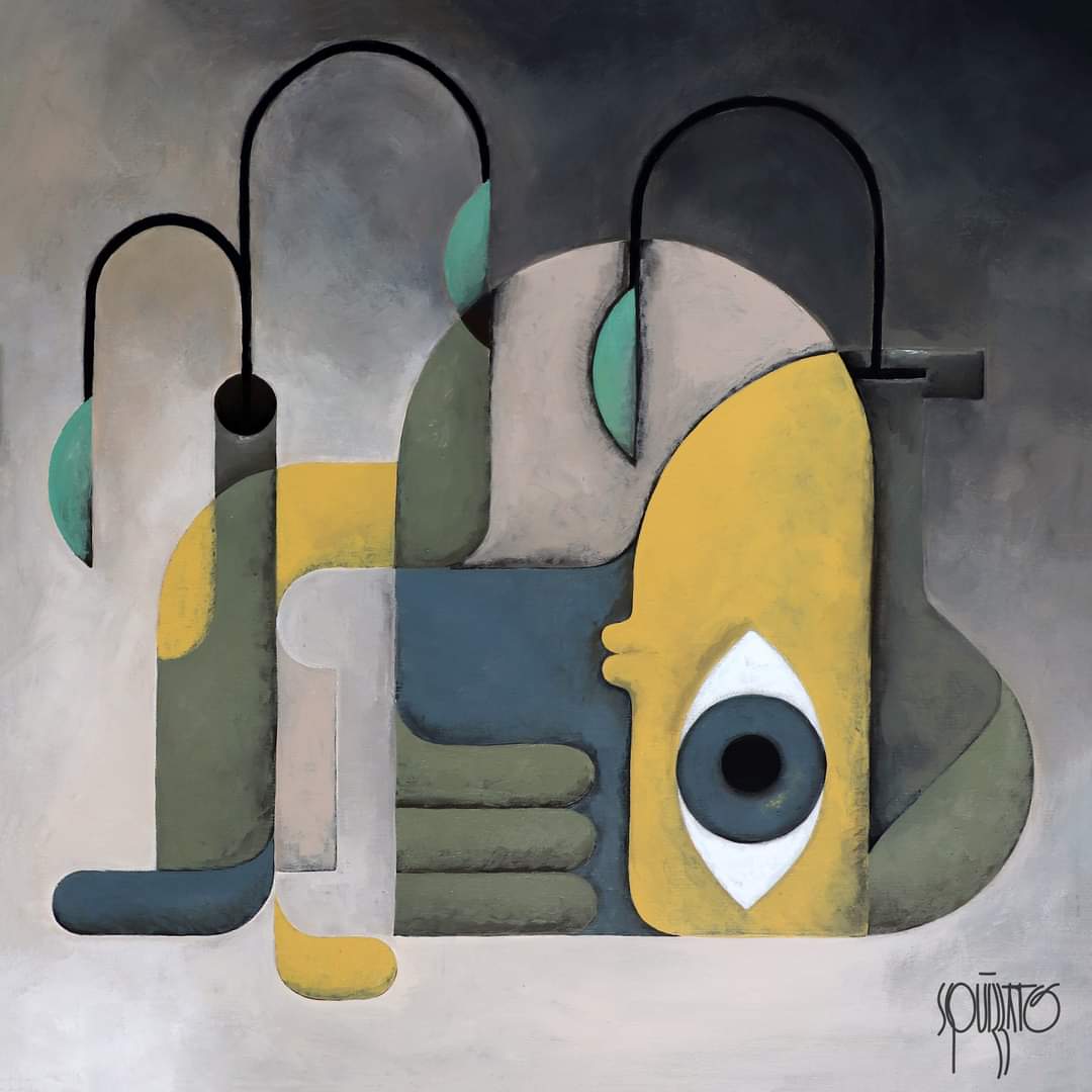 Empoté. New 60x60 acrylic painting.