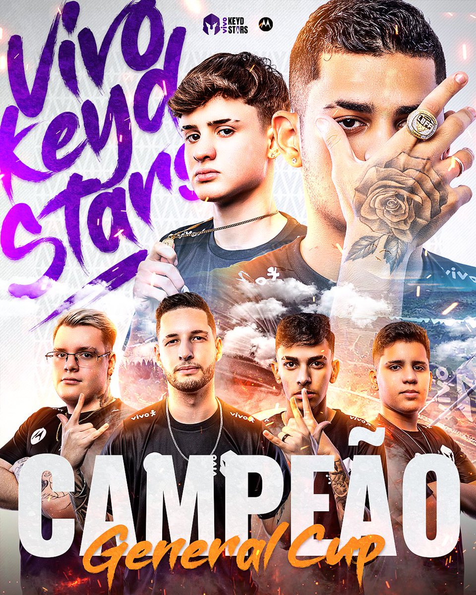 VivoKeyd's tweet photo. CAMPEÕESSSSSS DA GENERAL CUP 🔥
Finalizamos o último dia da #GeneralCup com 193 pontos e levamos a melhor. Agradecemos a torcida e nos vemos amanhã na estreia da LBFF! 🥵
#GoVKS ⚔ https://t.co/aR6sDpXCsq