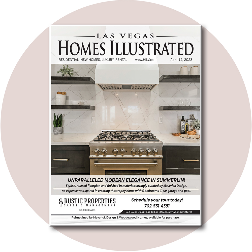 lvhomesillus's tweet photo. View the April 14, 2023 digital issue! Your guide to available homes for sale or rent in the Las Vegas Valley.
https://t.co/gqoImNKPGL
Featured cover listing presented by Rustic Properties https://t.co/nEkCLqiHtS https://t.co/2nQYk7fNrB