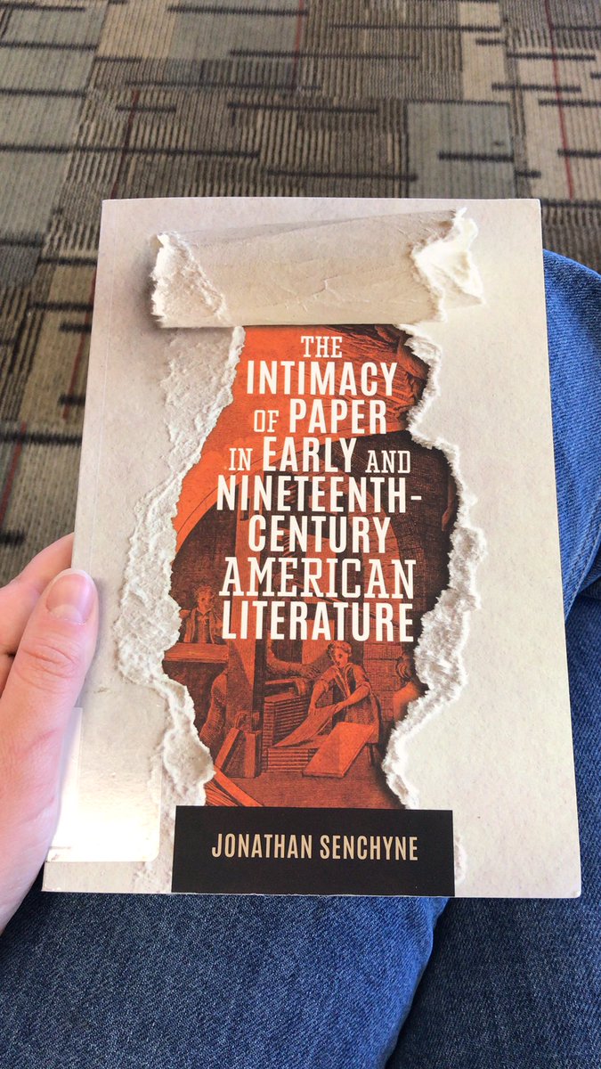 anna_opryszko's tweet photo. A bit of pre-flight reading! This was one of the first books I checked out of the library when I started getting curious about book history, and I’m finally getting to read it in my post-MLIS free time https://t.co/WXKeyVXNdS