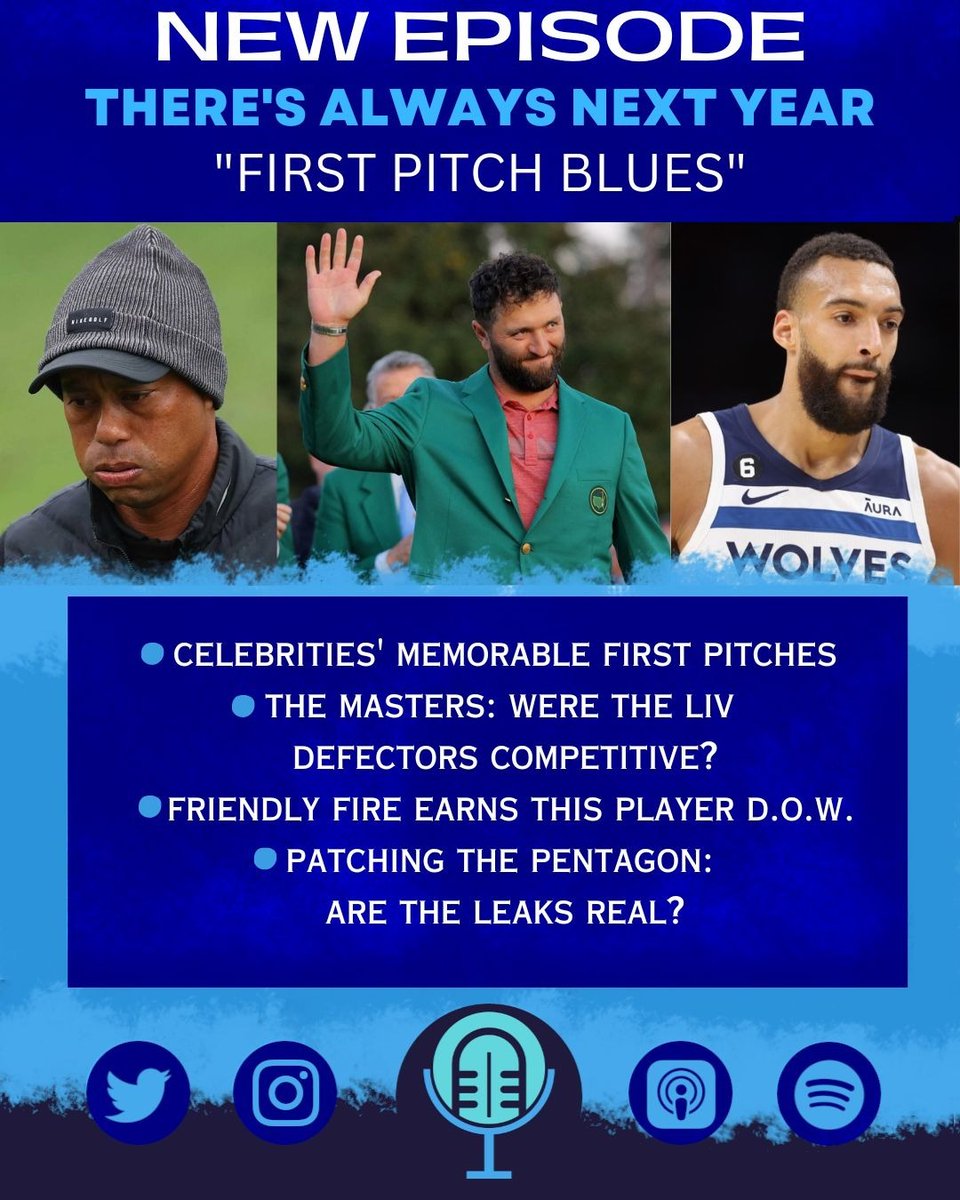 TANY_pod's tweet photo. Wildest MLB first pitches, Masters recap and storylines, NBA regular season finale chaos, Pentagon intel leaks and more! #firstpitch #openingday #mlb #masters #greenjacket #pga #liv #nba #nbaplayoffs #nfldraft #pentagon #leaksong
YouTube: https://t.co/YevFxuFwHR https://t.co/WBzueVPs6q
