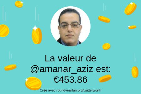 Mon twitter vaut: €453.86

Trouvez le vôtre avec funroundy.click/twitterworth?l…

⠀