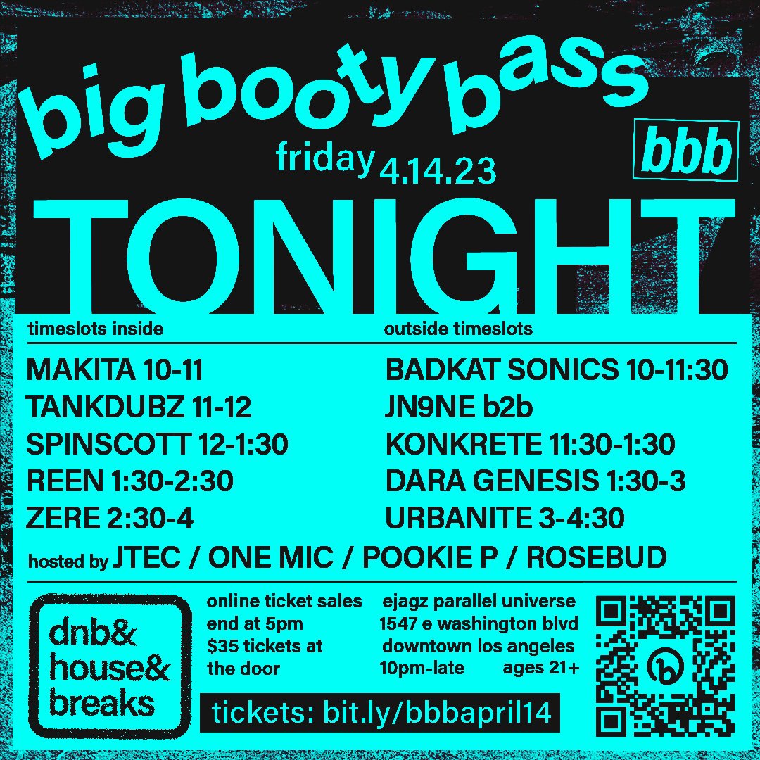 Tonight's the night!

<a href="/spinscott/">Spinscott</a> live at bbb plus many more!

Online tix available til 5pm - bit.ly/bbbapril14

Entry will be $35 at the door