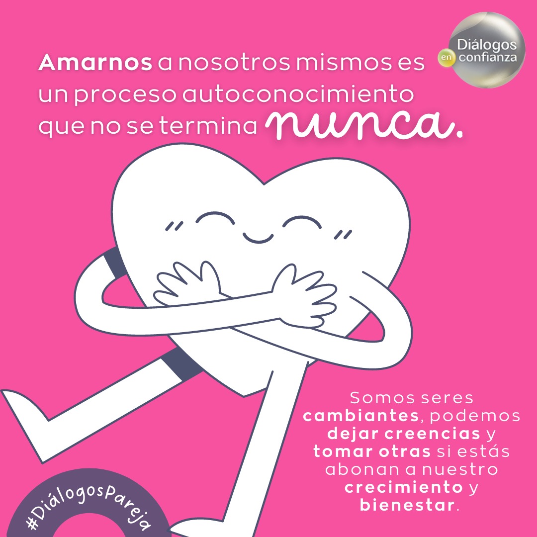 DialogosCanal11's tweet image. ☝️#RecuerdaQue puedes empezar a #amarte y conocerte, incluso teniendo pareja.🥰

Pues sería muy difícil y casi imposible, tener una relación hasta que ya nos conozcamos muy bien y entonces sí, esperar que las relaciones funcionen.🤓

#DiálogosPareja: bit.ly/3MFG4l7