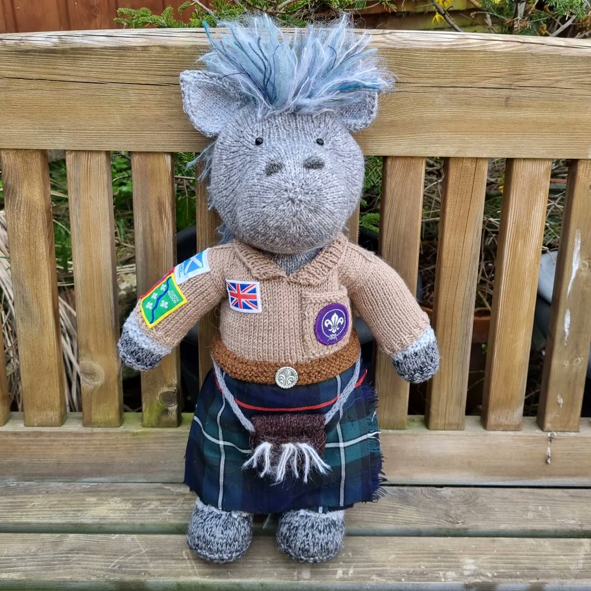 AWoollies's tweet photo. Mascot made for @FRscouts heading to WSJ in Korea this year. A distant cousin to #PDKyle @K9Scottish @The_NFRSA https://t.co/s5F5MqGzof