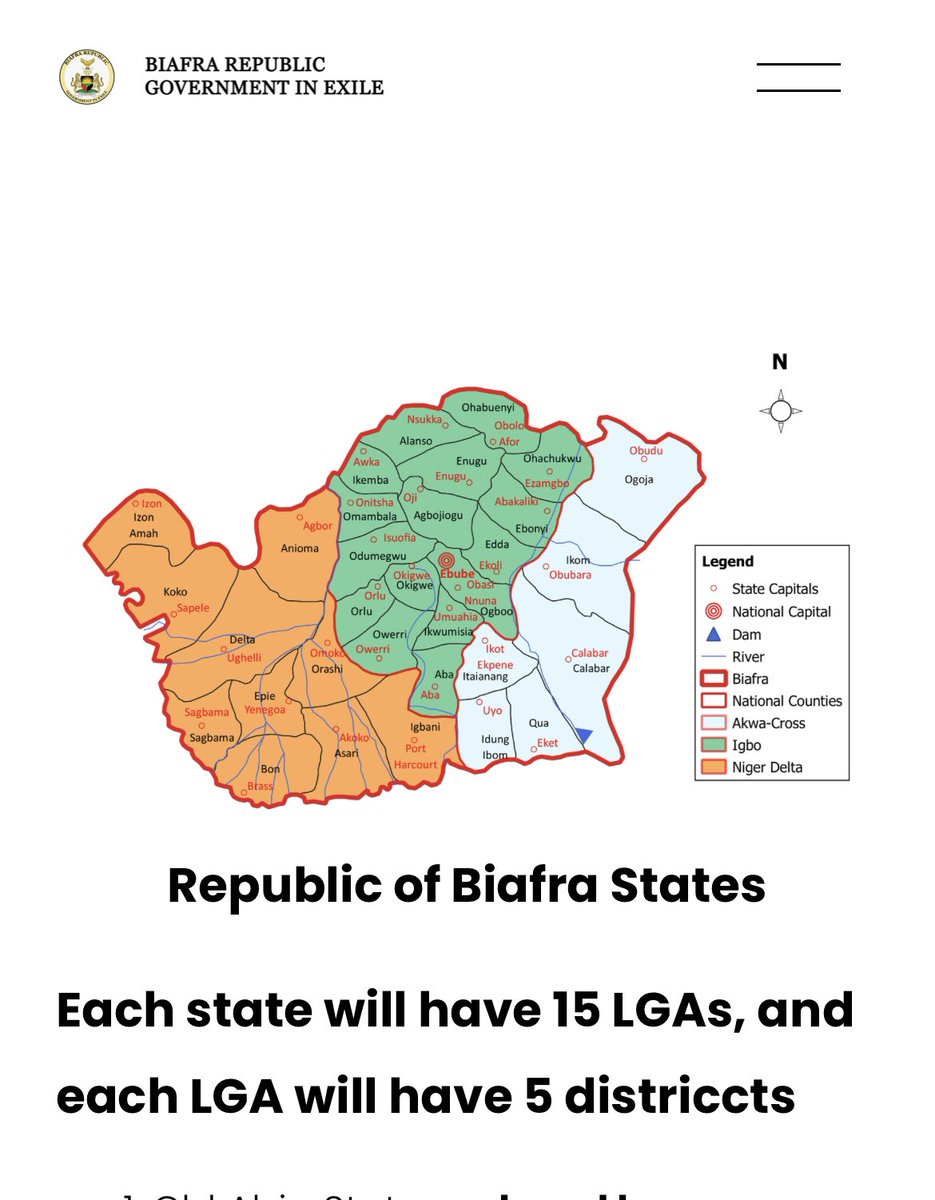 Update! 
Biafra Republic Government In-Exile has updated the current map of Biafra based on recent consultations. <a href="/UN/">United Nations</a> <a href="/yleuutiset/">Yle Uutiset</a> however, there is room for any group that wish to join the confederating state of Biafra. 
There will be no ethnic group in the confederating state,
