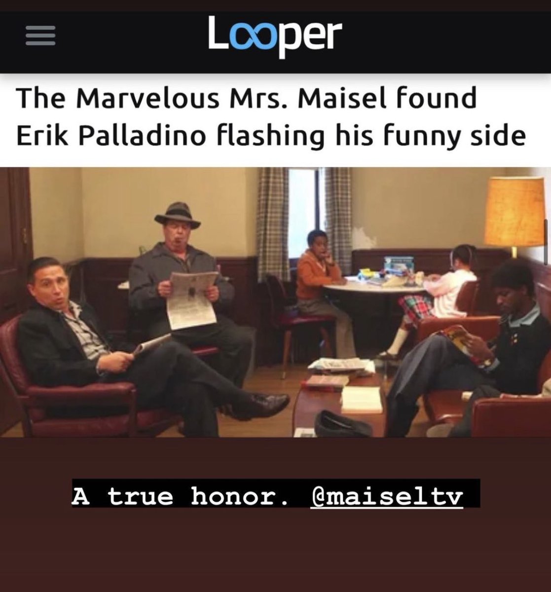 WATCH!  The fifth and final season of THE MARVELOUS MRS. MAISEL on Amazon Prime and watch @erikpalladino at his finest!  Give these characters a spin-off... a period comedic Sopranos!!  #amazonprime #marvelousmrsmaisel #acting
