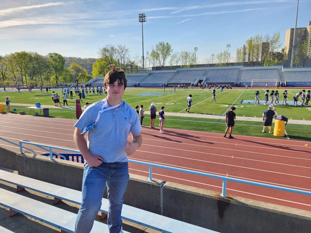 KampmannRicky's tweet photo. Thank you @CULionsFB for having me out to practice today and for the facilities tour. #sharpentheax 
@CUFBrecruiting @paupaupau5 https://t.co/643EJIn6w0