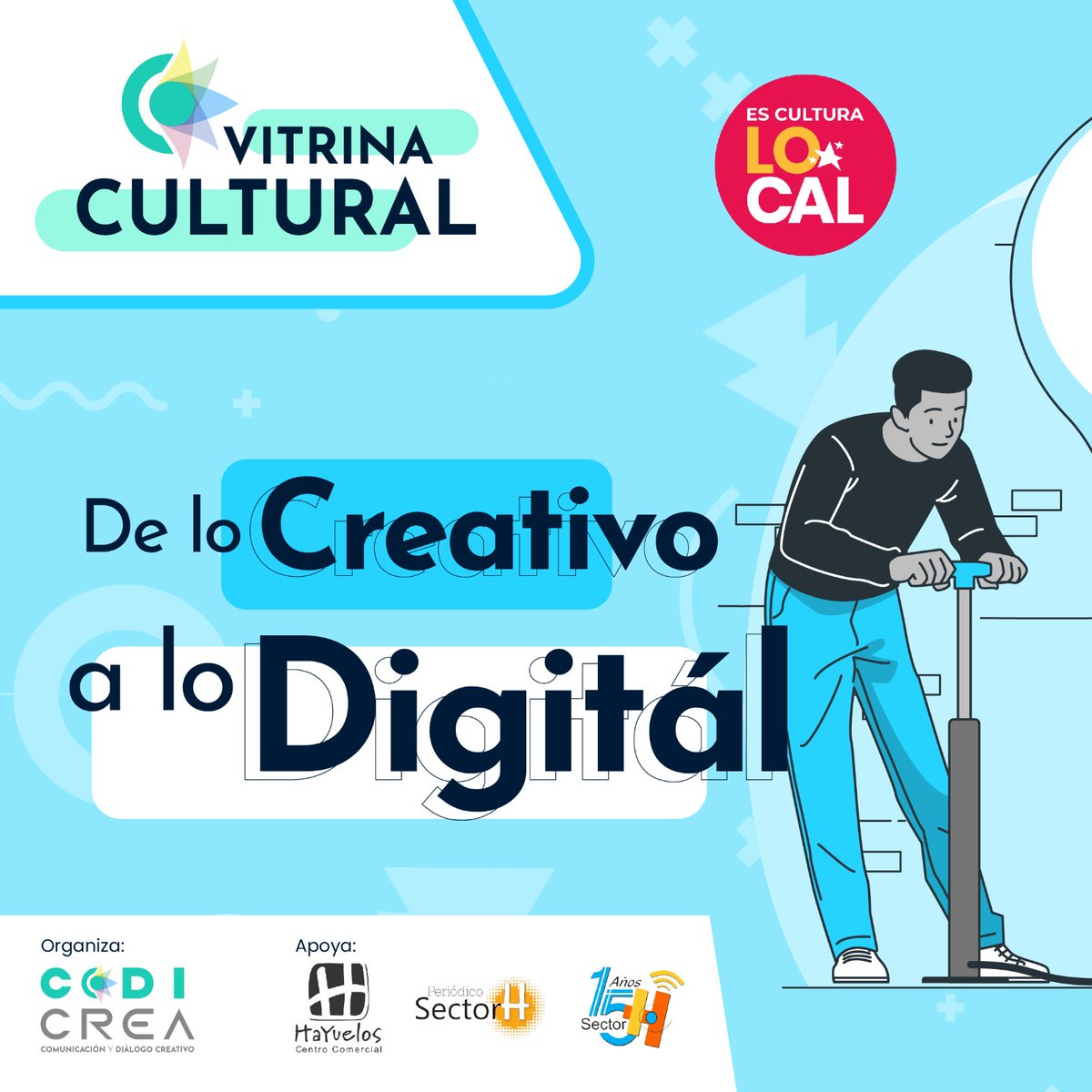 codicrea's tweet image. Vitrina Cultural: De lo creativo a lo digital, @Hayueloscc abre sus puertas al talento local artístico y cultural.

El diálogo entre privados, entidades públicas y organizaciones culturales, fortalece los caminos para transformar los conflictos territoriales y crear oportunidades