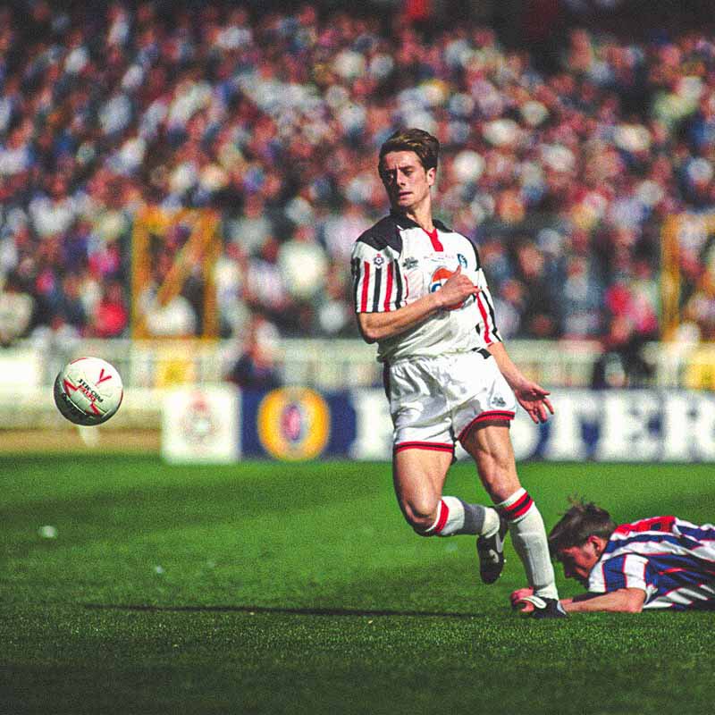 RetroSwans's tweet photo. Arguably the most famous fixture 🆚 @htafc 24/04/94 @SwansOfficial 1st appearance @wembleystadium winning what is now @PapaJohnsTrophy and ‘The Terriers’ manager then will be in the away Dug out tomorrow @SwanscomStadium #SWAHUD #Swans #Terriers https://t.co/PYtol95TRv