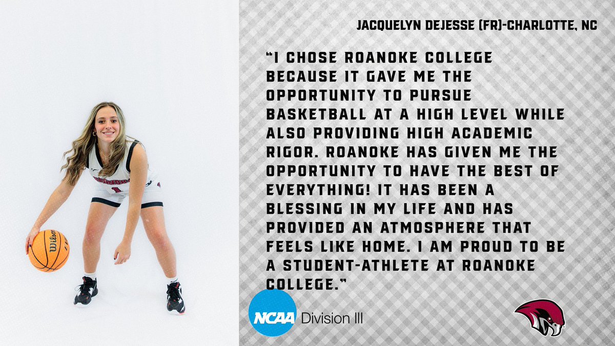 Freshman guard Jacquelyn DeJesse shares #WhyD3 and why Roanoke! #D3Week