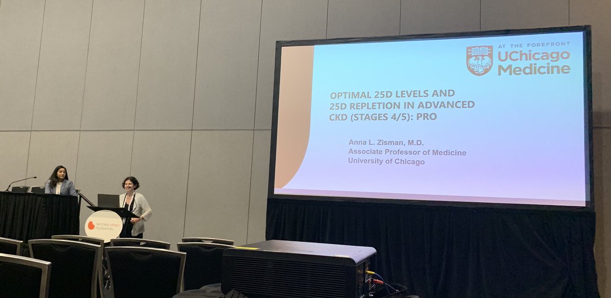 Anna vs Anna discussing optimal 25 d levels in advanced CKD #NKFClinicals @anna_zisman @dr_annajo @DMalieckal #ckdmbd