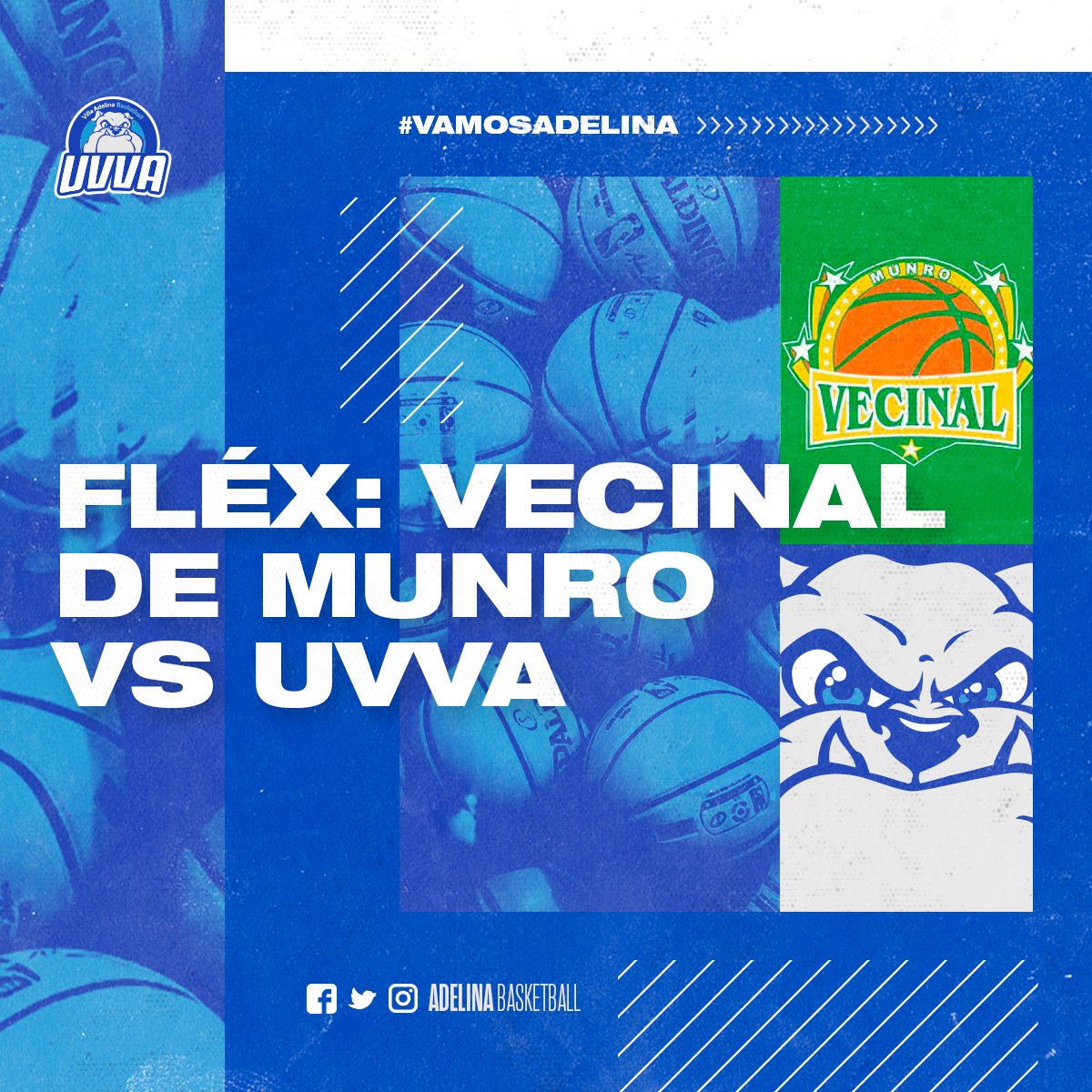 ¡Sábado con mucho básquet! 👌

Mañana, las inferiores visitan a Buchardo desde las 9 hs y el fléx hará lo propio ante Vecinal de Munro a las 20 hs.

¡VAMOS CON TODO! #VamosAdelina🔵⚪