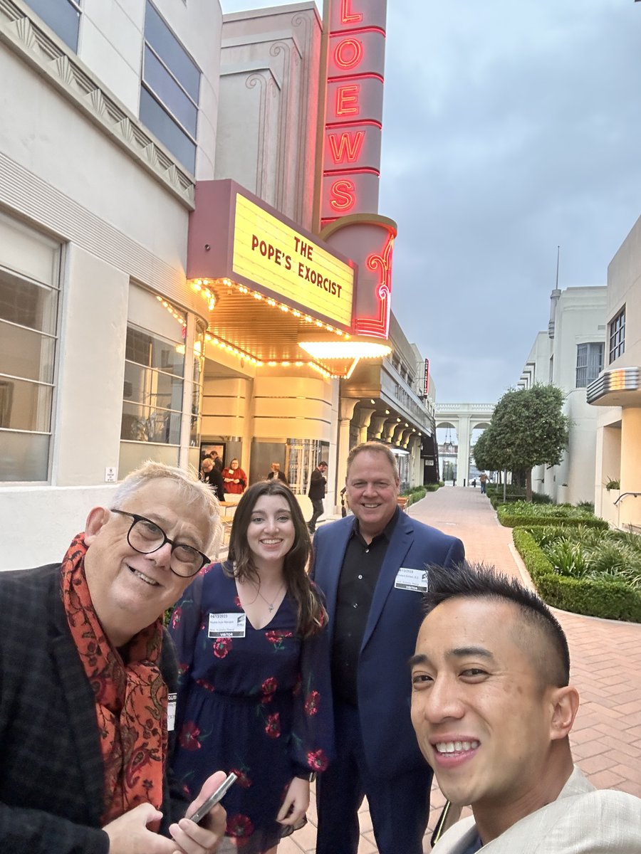 LPIFILMS's tweet photo. Excited to announce #ThePopesExorcist is OUT NOW! Our team had a blast at the exclusive Sony Pictures screening, celebrating EP Eddie Siebert &amp; the amazing support from @LoyolaMarymount community. Joyous evolution from script to film. 

#RussellCrowe #SonyPictures #Catholic #Film https://t.co/ZHOtND3Bvr