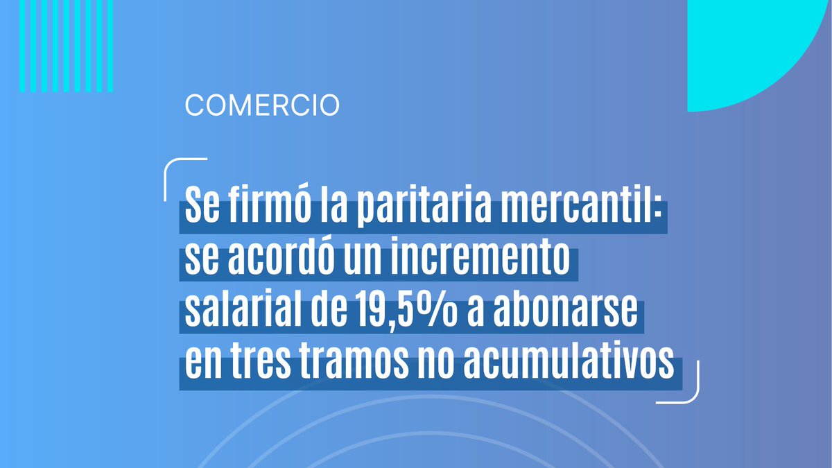 ✍️ SE FIRMÓ LA PARITARIA MERCANTIL

#CAME, la <a href="/CACteinforma/">CAC</a>, la Unión de Entidades Comerciales Argentinas #UDECA y la Federación Argentina de Empleados de Comercio y Servicios #FAECyS suscribieron el acuerdo.

Enterate acá todos los detalles 🔗 bit.ly/ParitariaMerca…