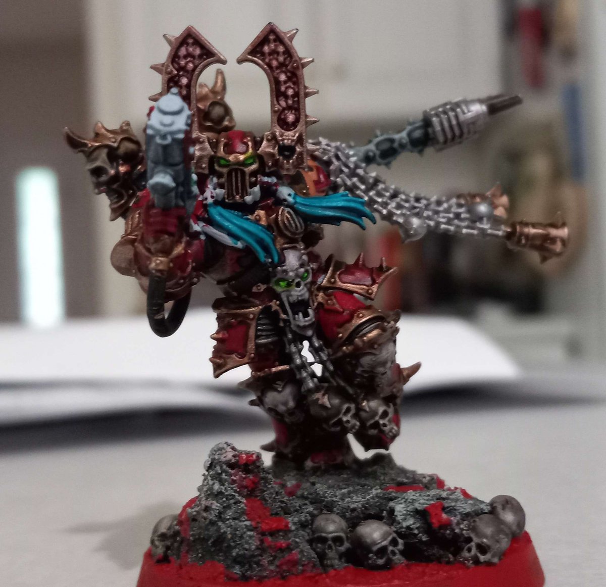 Indestry's tweet photo. @warhammer Kharn finally getting the glow up he deserves after such a long time from me https://t.co/urevEjLmL5