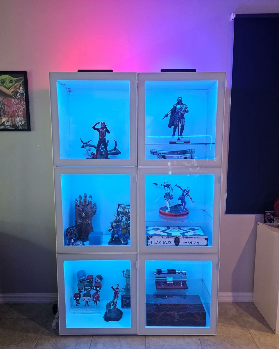 TheTipsyMage's tweet image. New @IKEAUSA display cabinets put up! 
@hottoysofficial @OriginalFunko @GoveeOfficial
#starwarscollection #marvelcollection #funkopop #hottoyscollection #actionfigures #nerdlife #collectorscommunity  #govee