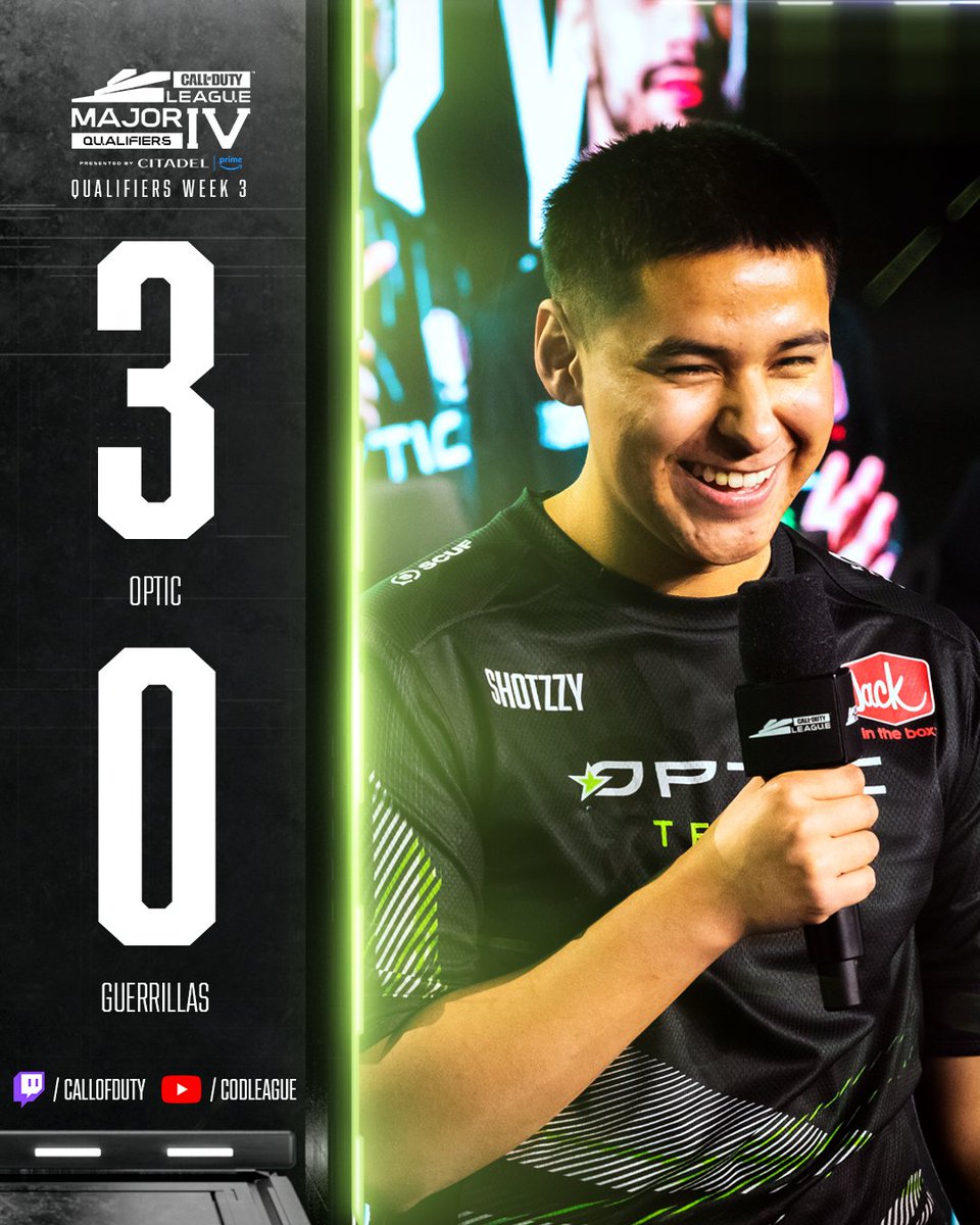 CODLeague's tweet photo. The streak of dominance continues 📈

@OpTicTexas are now 4-0 in Major IV Qualifiers with a 12-2 Map Count

#BrickByBrick | #CDL2023 https://t.co/zViRyc8Brx