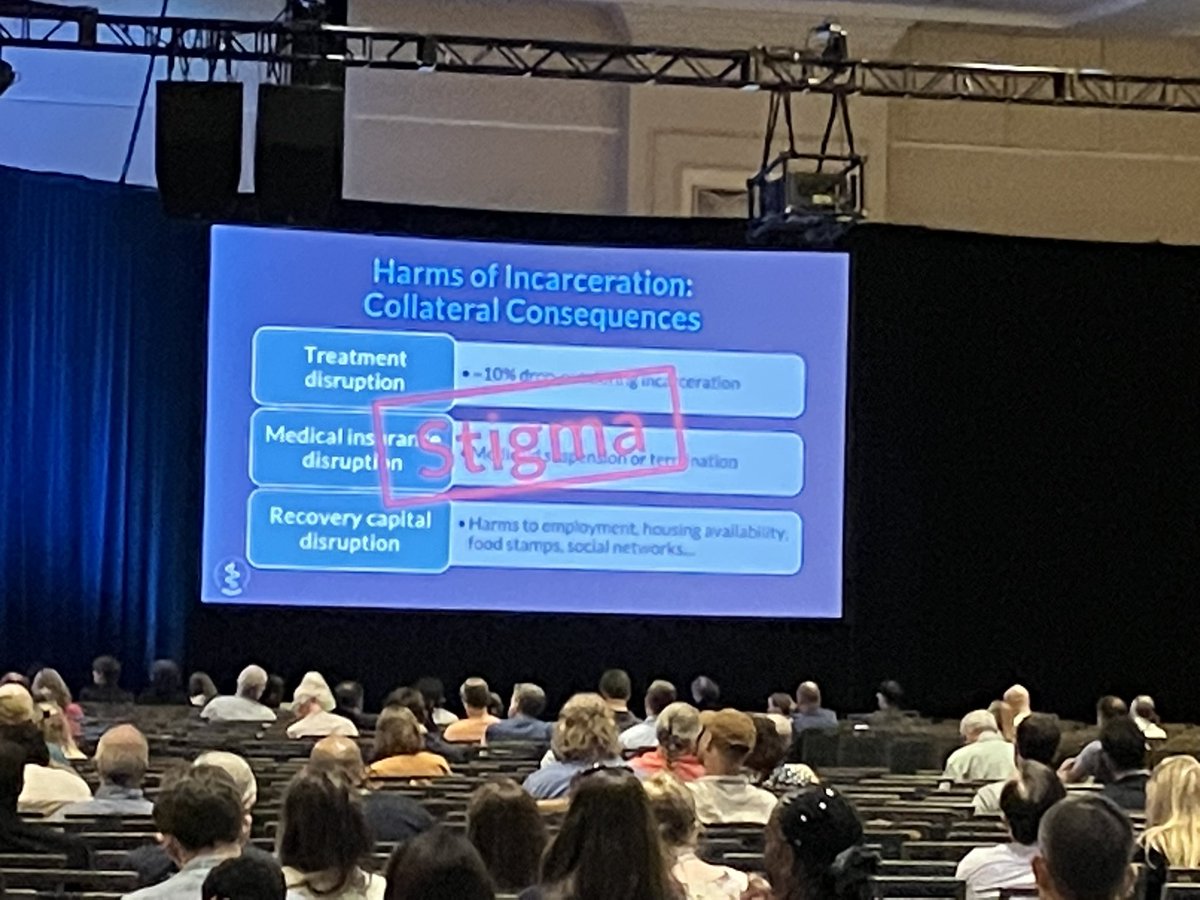#asam2023. Incarceration harms people with substance use disorder