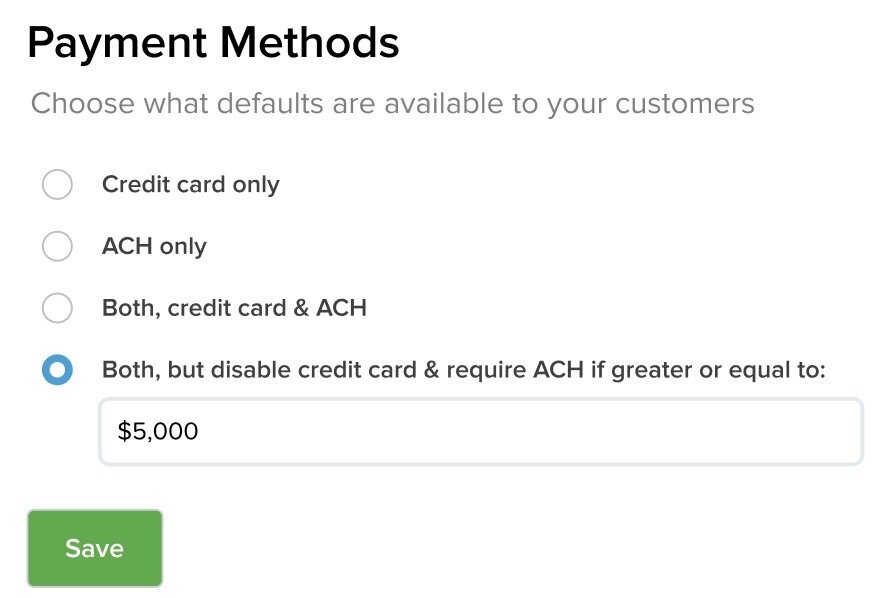 #changelog Toggle ACH or Credit Card payments on/off. Thanks to customer feedback, we've added a new feature to be able to disable CC or ACH in your checkout forms. 👉 updates.printavo.com/toggle-ach-or-…
