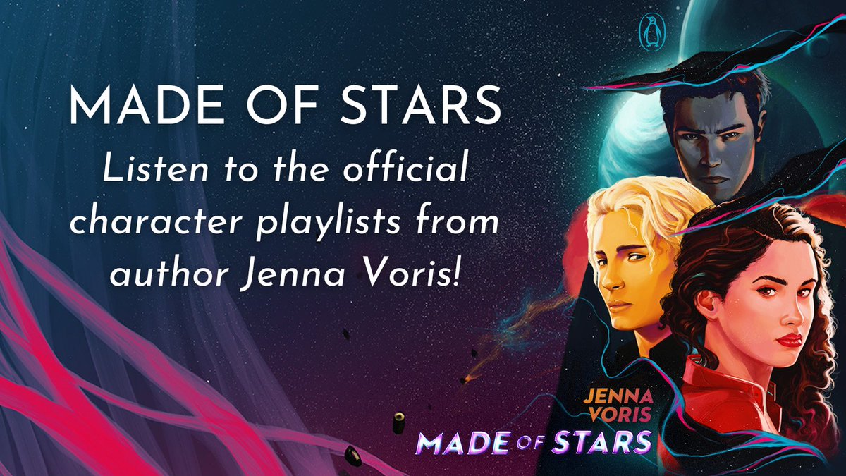 'Shane’s selection is purposefully vengeful—a healthy selection of songs for destroying all his enemies.'-- @JennaVoris 

Dive into Jenna Voris's lawless, romantic space adventure #MadeofStars and jam to the official character playlists!➡️ bit.ly/MoSPlaylists