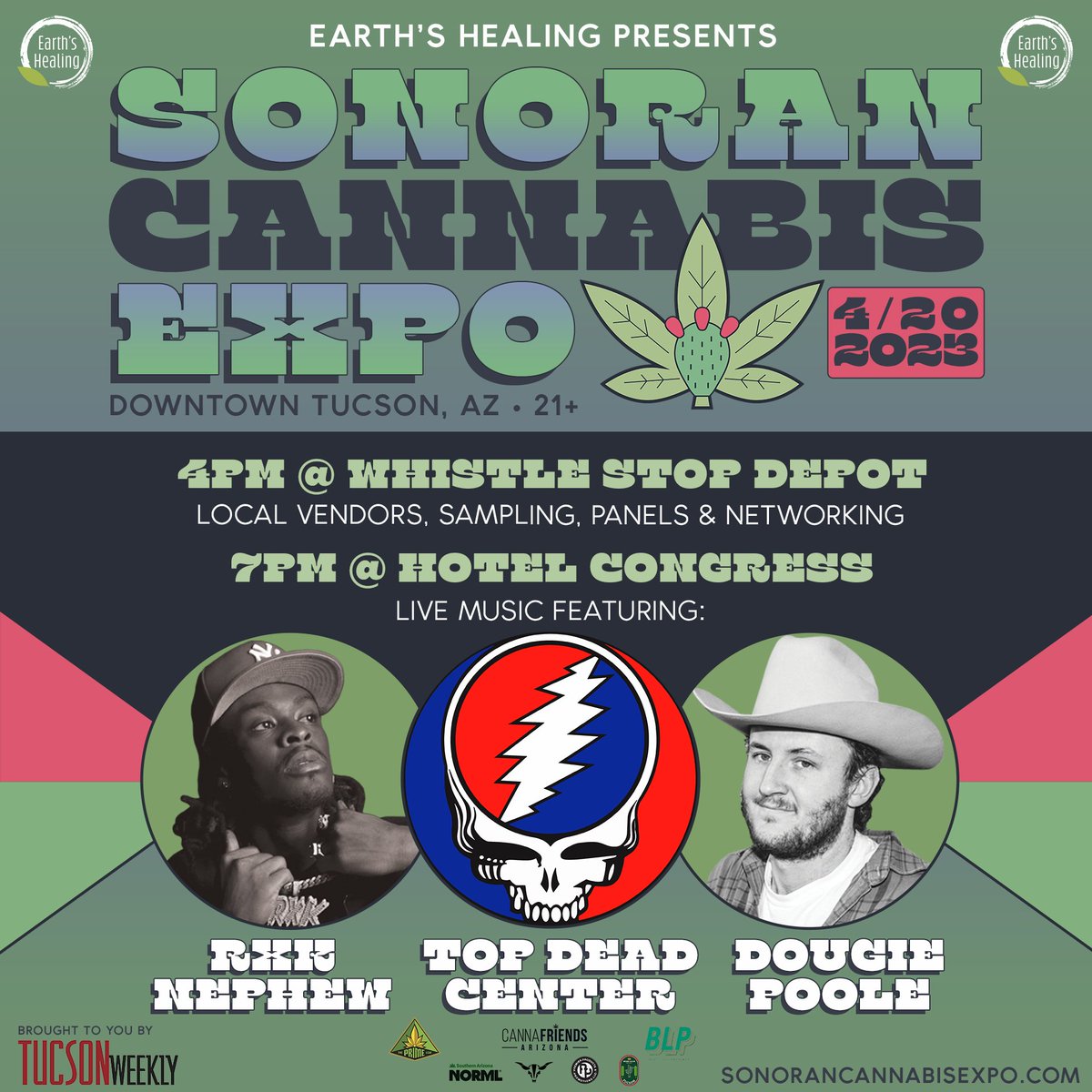 alphaaofscience's tweet photo. ¿Conoces Expo Cannábica de Sonoran?

Earth 's Healing presenta la primera edición de EXPO SONORAN CANNABIS en el centro de Tucson, Arizona este 20 de abril de 2023. Auspiciado por Tucson Weekly, el evento contará con algunos de los mejores dispensarios, cultivadores, https://t.co/uqZk5HlNRY