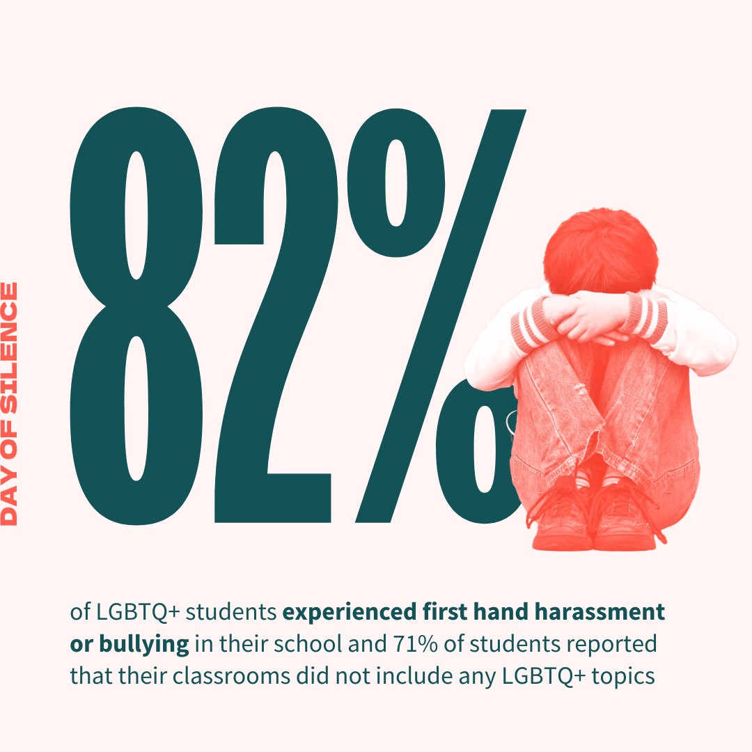 PFLAG's tweet photo. Today is the #DayofSilence, a student-led demonstration that protests the silencing of LGBTQ+ students and their experiences. In the theme of Rising Up, we challenged adults to take part in a Day of NO Silence and use their voice to speak up in defending LGBTQ+ students rights.📣 https://t.co/d9ilMv9TD0