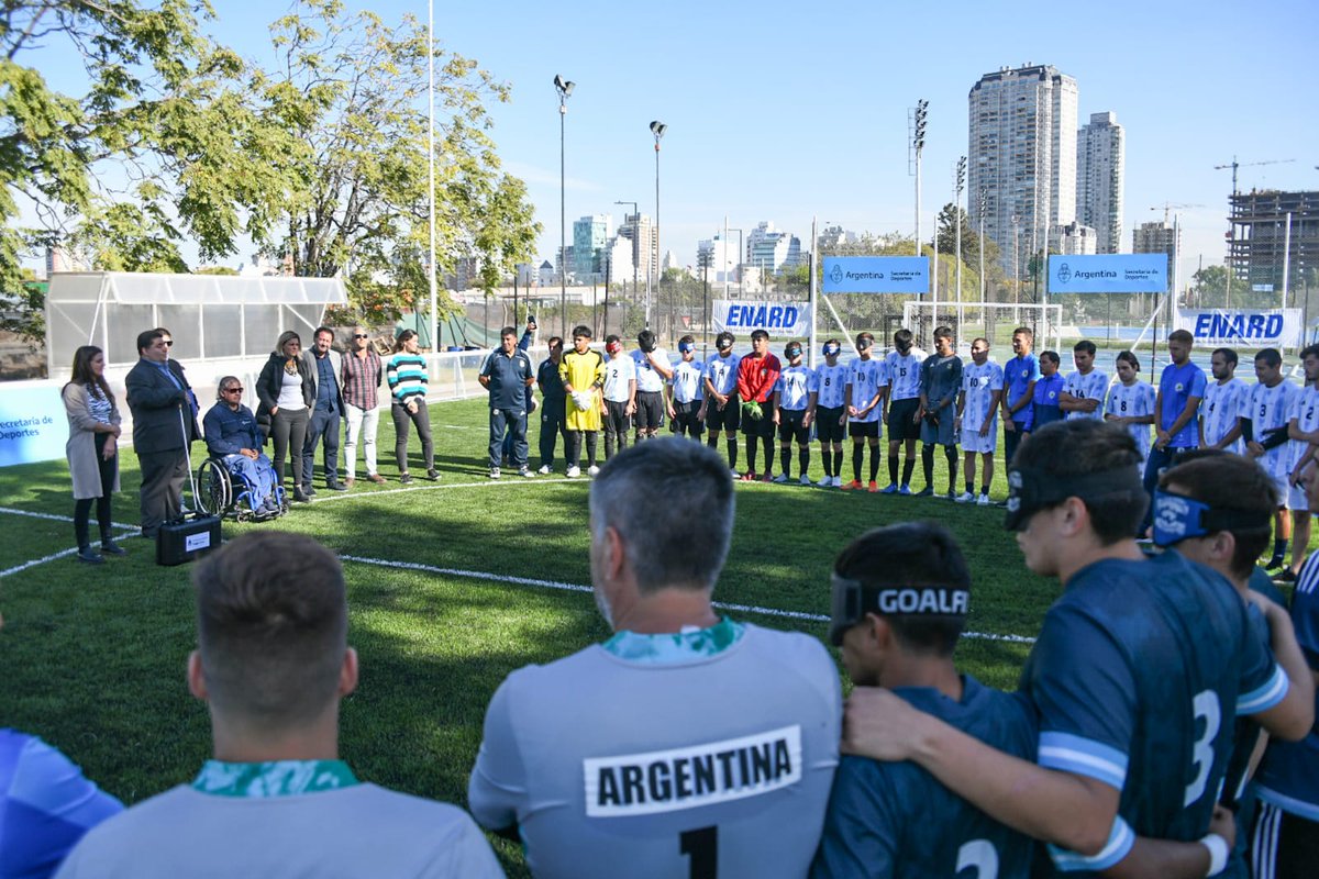 DeportesAR's tweet photo. #CopaTango ¡Sigue la acción en el CeNARD!
En el marco de la segunda jornada de competencia, Inés Arrondo, destacó las mejoras realizadas por la Secretaría de Deportes de la Nación en la cancha B1 para atletas de fútbol 5 para ciegos.
Más info: https://t.co/kpVoY0AQFS https://t.co/GFieV9jwtJ