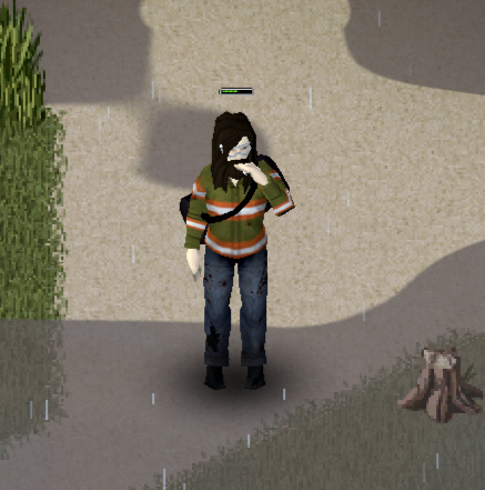 lectorrx's tweet image. mi personaje del project zomboid Jesus Cristo fumando en una ventisca esto es inigualable