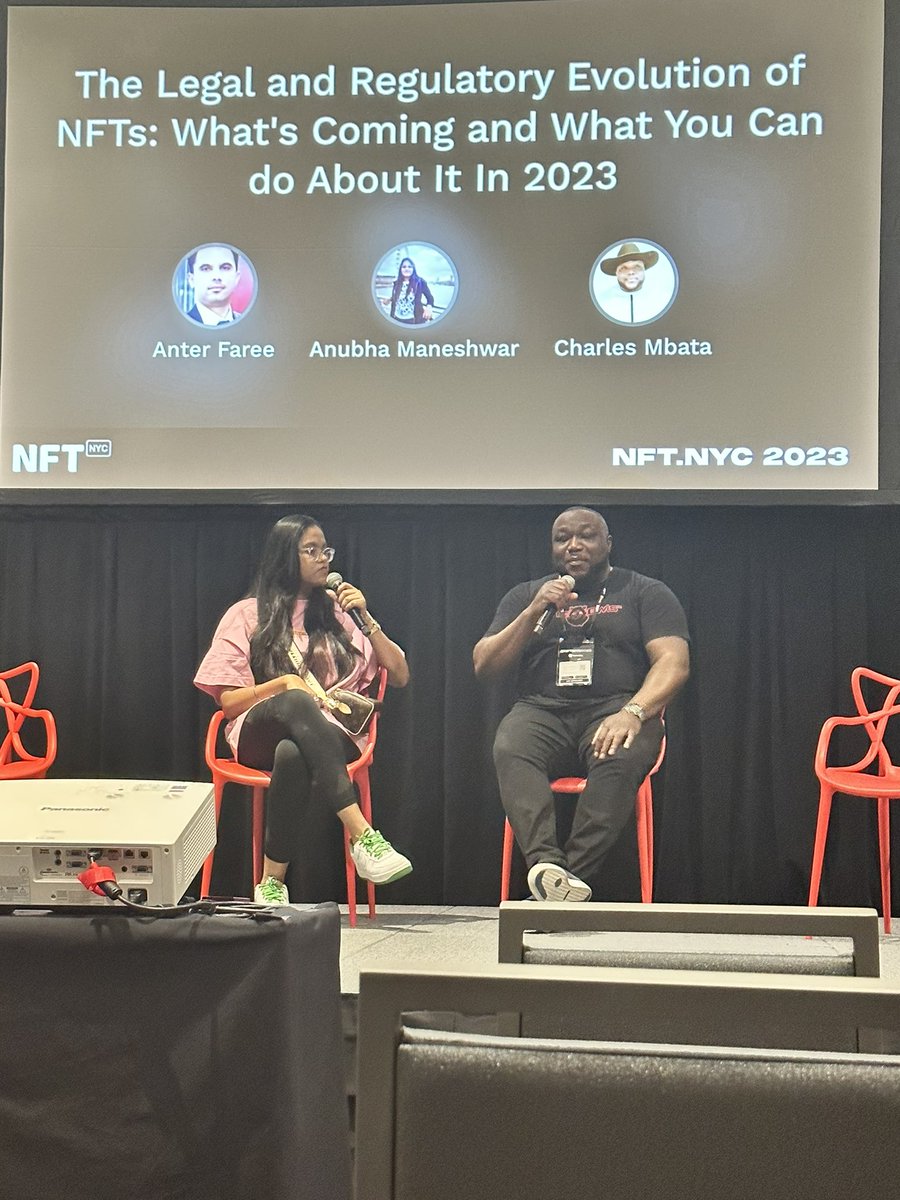 anubhamane4's tweet photo. Done #NYCNFT Thank you @CharlesMbata1 for being an amazing co-panelist! 
It is always a proud feeling to represent India 🇮🇳 and talk about what actions we are taking with @Girlscript1 and @web3conf_india https://t.co/YySHaFGVnJ