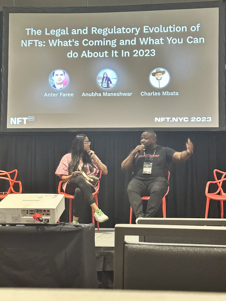 Done #NYCNFT Thank you <a href="/CharlesMbata1/">Charles BIONICs</a> for being an amazing co-panelist! 
It is always a proud feeling to represent India 🇮🇳 and talk about what actions we are taking with <a href="/Girlscript1/">GS Labs (by GirlScript Foundation)</a> and <a href="/web3conf_india/">Web3Conf India</a>