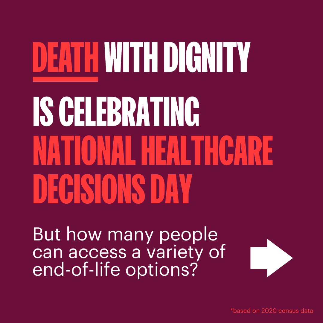 Death with Dignity on Twitter "On National HealthcareDecisionDay 