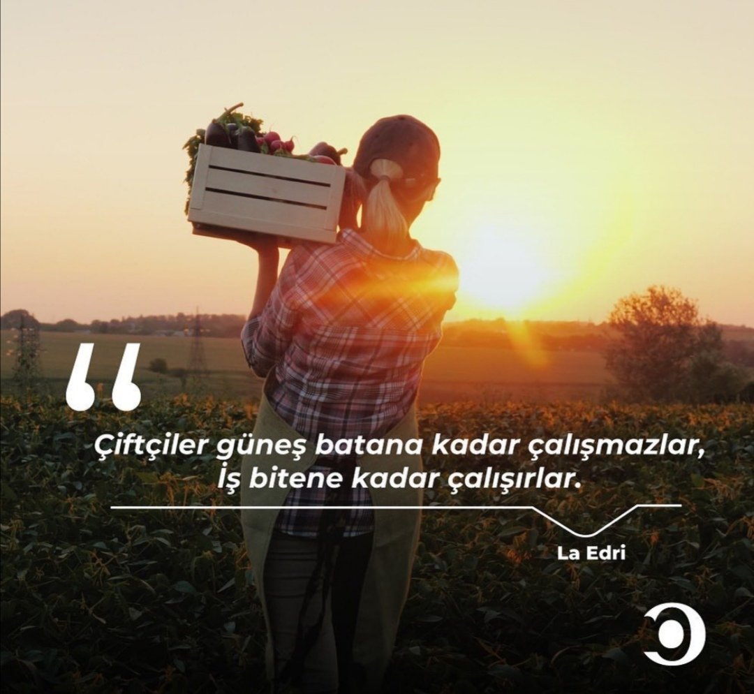 Babam çiftçiydi,bazen hazırlıklar sabaha karşı biterdi,olduğu yere otururdu, gülümserdi,yılış yılış ederdi gözleri:) yorgunluktan hali kalmazdı,yaşlı bedeni isyan etse de o etmezdi.Baba mesleği ne de olsa, yoruldum mu?Evet.Mutlu muyum? Çooook, yarın çiftçi pazarında buluşalım mı?