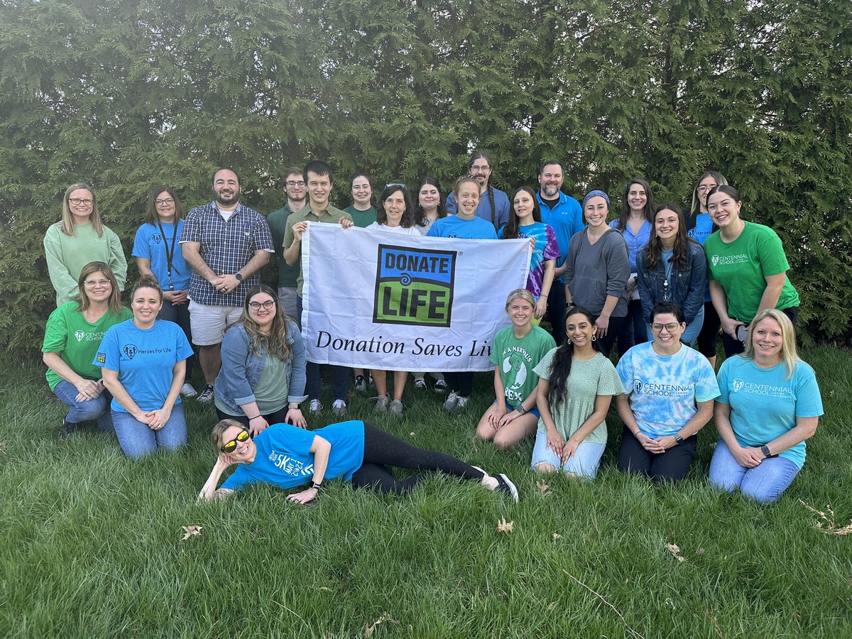 Our Centennial Staff supporting our OTDA grant and #BlueGreenDay #nicematters